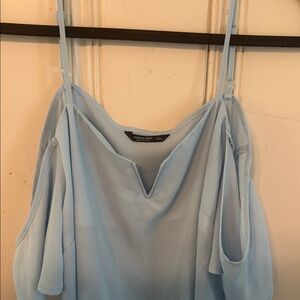 SHEIN Blue Cut Out Camisole Relaxed Top